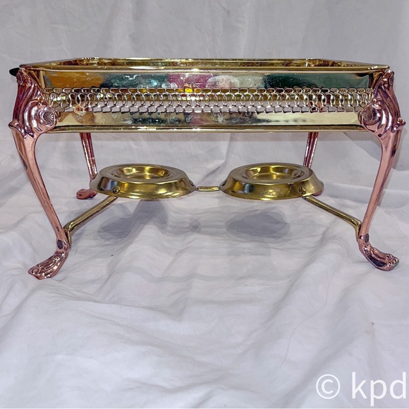 Vintage Anchor Hocking Buffet Serving Rack w 2 1 qt Anchor Ovenware Loaf dishes - Picture 8 of 10